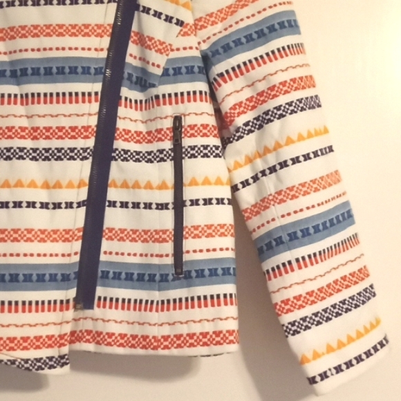 Trina Turk "Beatrix" Multi Color Woven Moto Jacket in Size 4 (NWT) - Picture 4 of 11